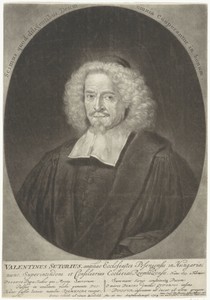 Portret van de theoloog Valentin Sutorius