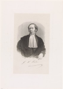 Portret van de Utrechtse hoogleraar George Willem Vreede