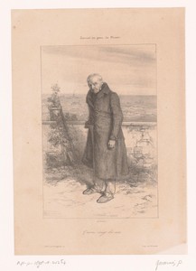 Portret van de vader van de kunstenaar op negentigjarige leeftijd