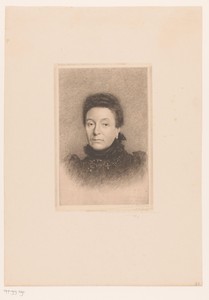 Portret van de vrouw van Victor-Charles Mahillon