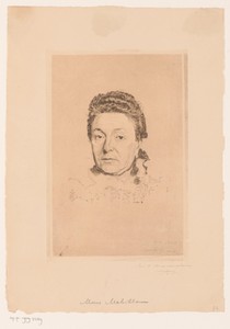 Portret van de vrouw van Victor-Charles Mahillon