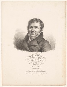 Portret van de wiskundige Siméon Denis Poisson