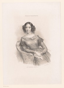 Portret van de zangeres Eugénie Garcia
