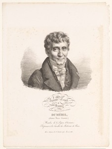 Portret van de zoöloog André Marie Constant Duméril