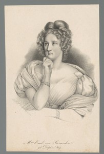 Portret van Delphine de Girardin