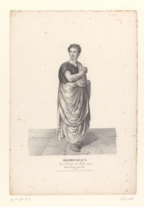 Portret van Desmousseaux als Roscius in de tragedie Sylla