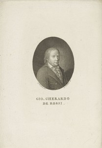 Portret van dichter en toneelschrijver Giovanni Gherardo de Rossi