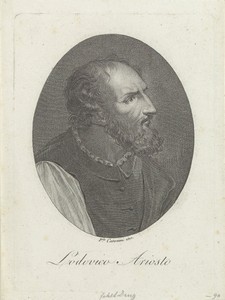 Portret van dichter en toneelschrijver Ludovico Ariosto