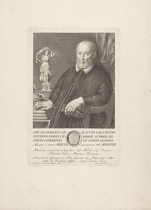 Portret van dichter Giovanni Maria Cecchi