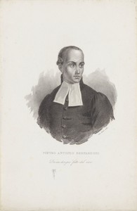Portret van dichter Pietro Antonio Bernardoni