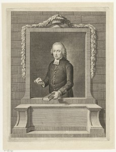 Portret van dominee Andreas Lutgerus Kolver