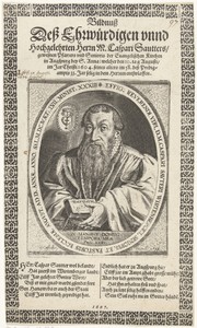 Portret van dominee Kaspar Sautter