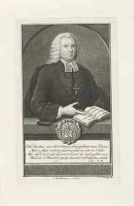 Portret van dominee Schubert