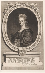Portret van Dorothea Sophia Wagner
