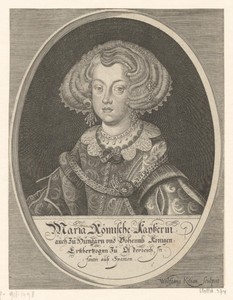 Portret van Duits keizerin Maria Anna