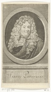 Portret van Duitse rechtsfilosoof en historicus Samuel von Pufendorf