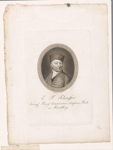 Portret van E.F. Schaeffer