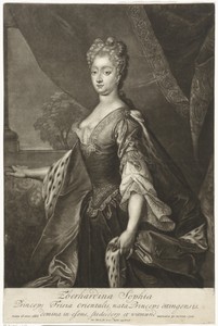 Portret van Ebardina Sophia van Oost-Friesland