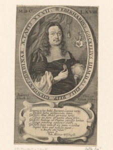 Portret van Eberhard Gockel op 42-jarige leeftijd
