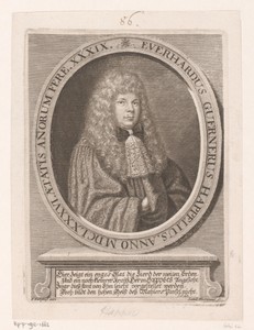 Portret van Eberhard Werner Happel op 34-jarige leeftijd