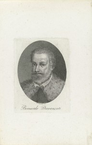 Portret van econoom en historicus Bernardo Davanzati