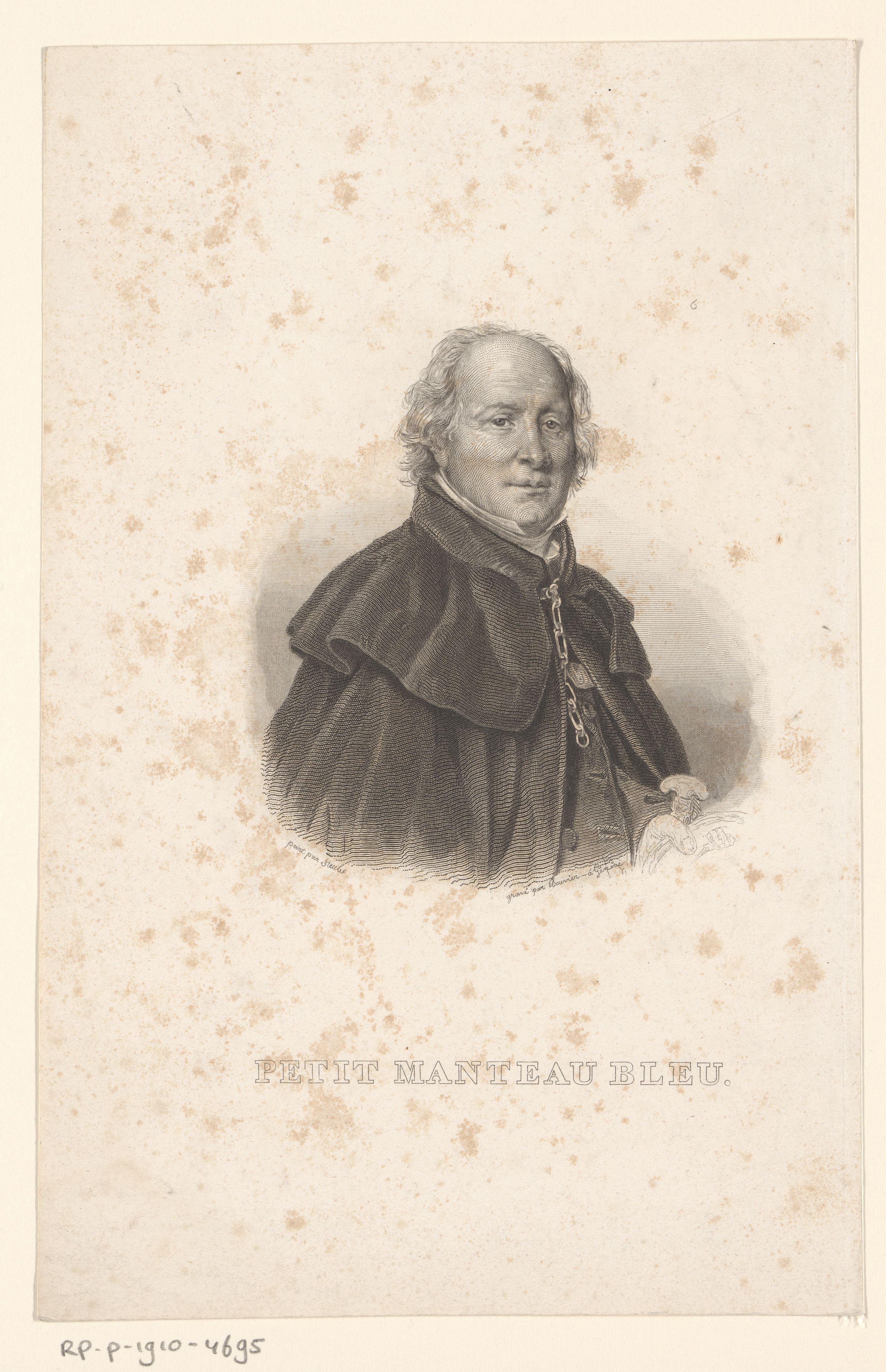 Portret van Edmé Champion by Abraham Bouvier