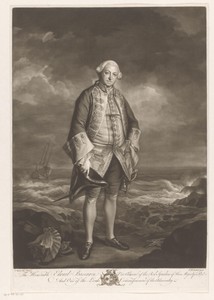 Portret van Edward Boscawen