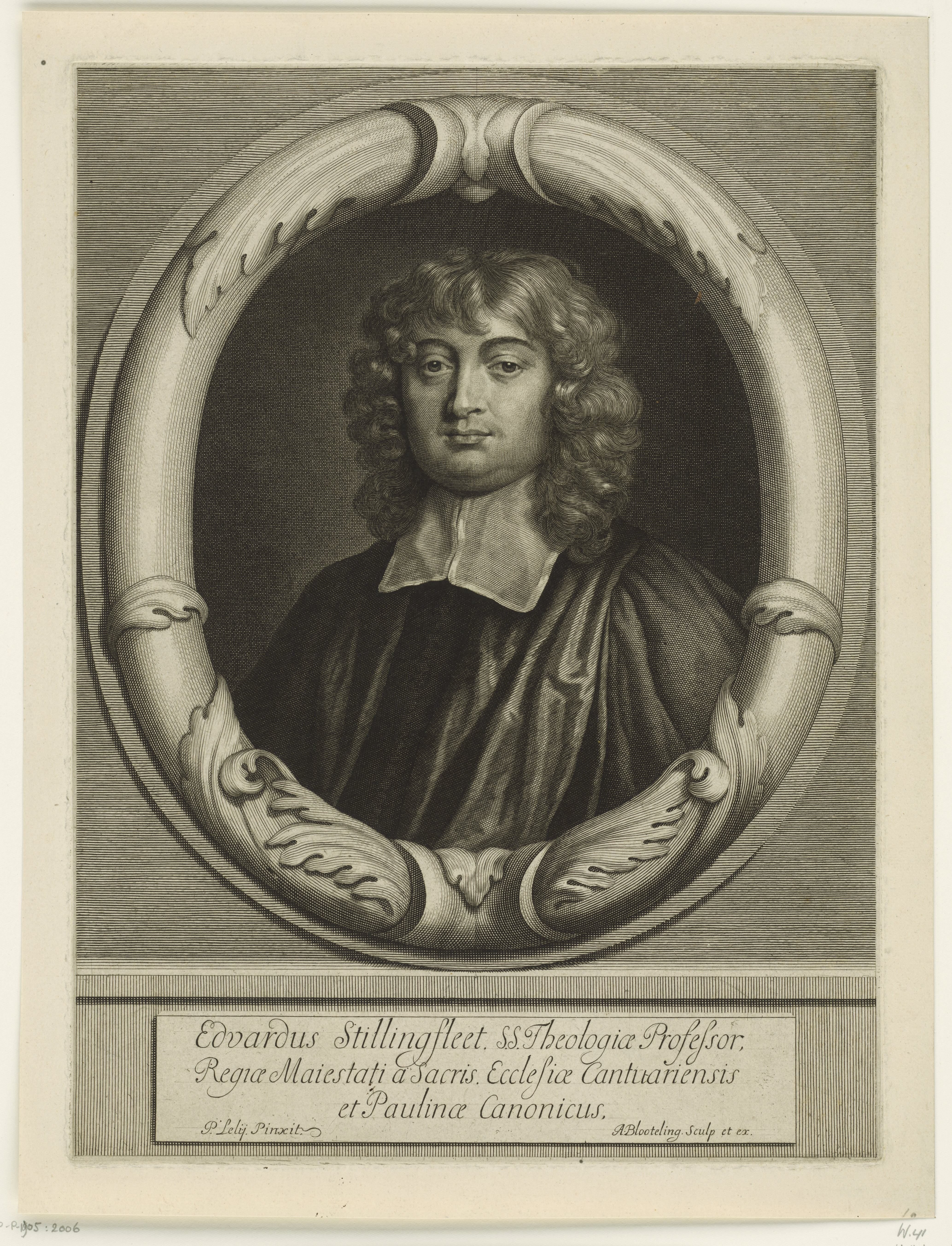 Portret van Edward Stillingfleet by Abraham Bloteling