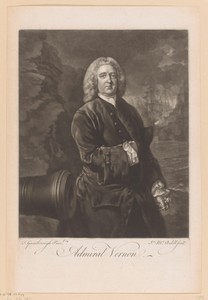 Portret van Edward Vernon
