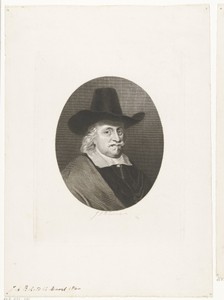Portret van een heer met hoed