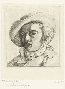 Portret van een jonge man met hoed
