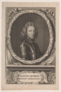 Portret van een jonge prins van Anhalt, waarschijnlijk Johann Georg II von Anhalt-Dessau