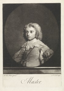 Portret van een jongen met krullend haar
