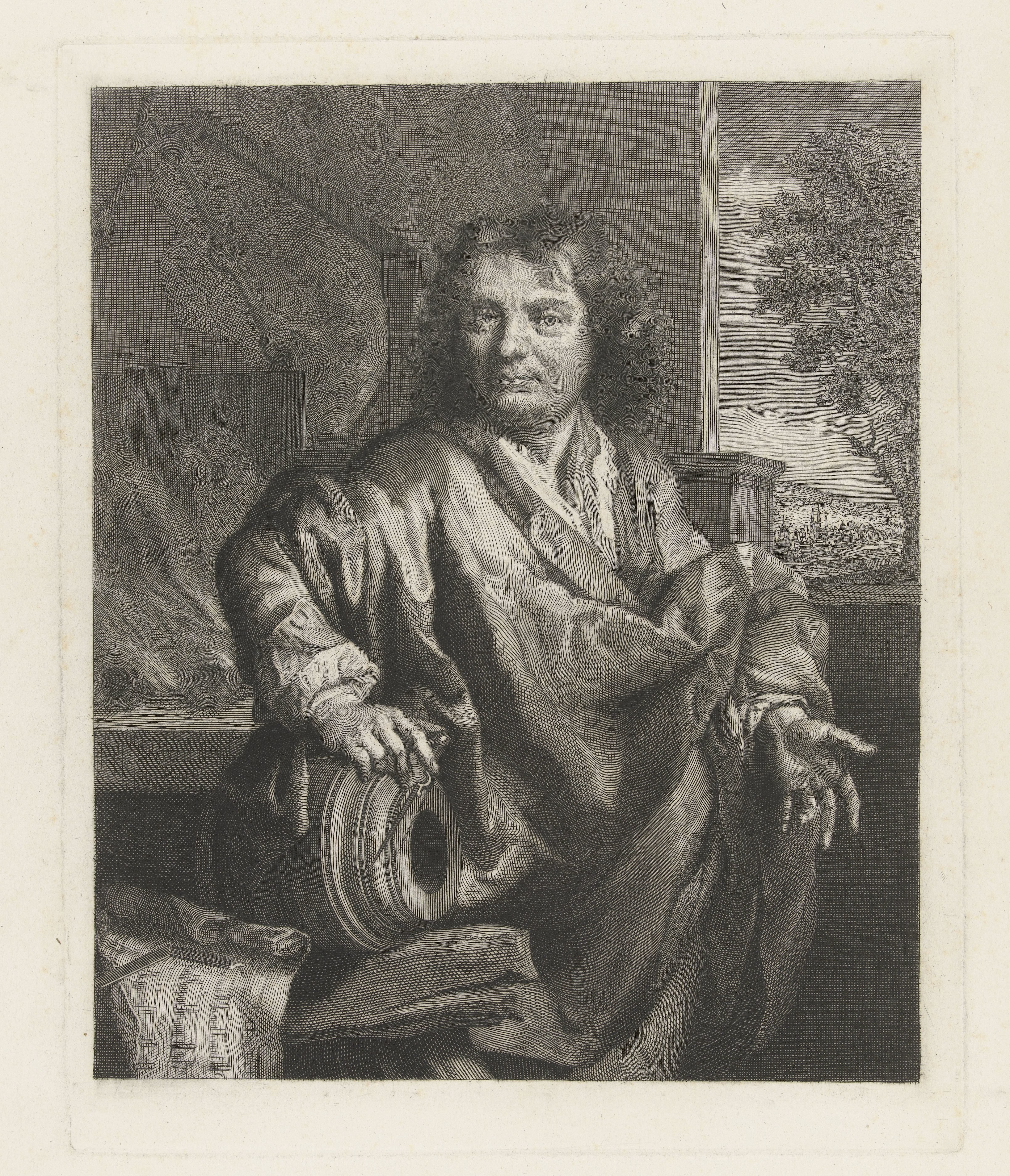 Portret van een kanongieter by Petrus Johannes Arendzen