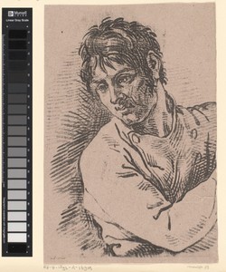 Portret van een man met arm voor zijn borst