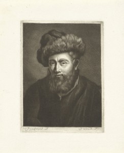 Portret van een man met een baard en een bontmuts