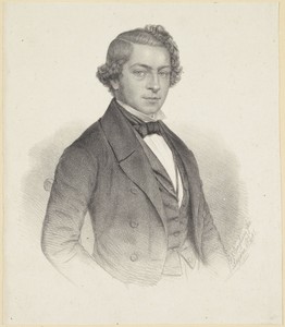 Portret van een man, mogelijk Petrus Abraham Samuel van Limburg Brouwer