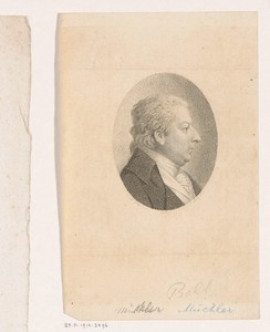 Portret van een man, waarschijnlijk Johann Georg Müchler