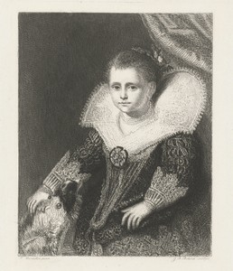 Portret van een meisje, bekend als 'Het prinsesje'