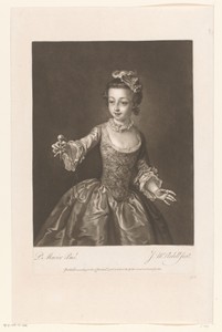 Portret van een meisje met bilboquet