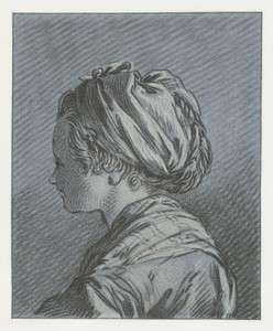 Portret van een Moskovisch dienstmeisje