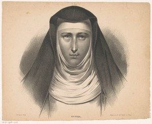 Portret van een non