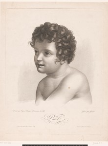 Portret van een onbekend kind, genaamd Paul