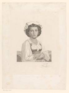 Portret van een onbekende Italiaanse vrouw