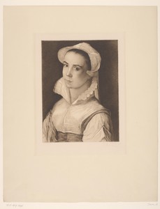 Portret van een onbekende jonge vrouw
