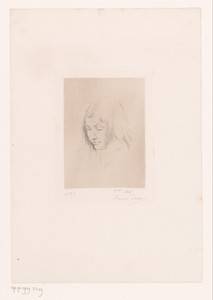 Portret van een onbekende jonge vrouw