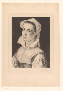 Portret van een onbekende jonge vrouw