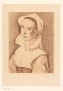 Portret van een onbekende jonge vrouw