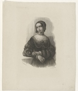 Portret van een onbekende jonge vrouw