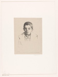Portret van een onbekende jongen uit Schoorl